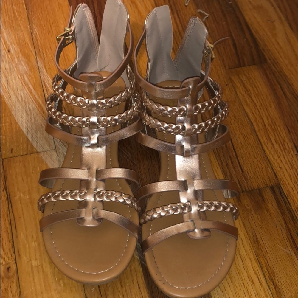Bronze sandals